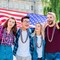 30-Pack 4th of July Beaded Necklaces – Patriotic Red, White & Blue Metallic Necklaces for Independence Day, Memorial Day, Parades, Party Favors, and Bulk Celebration Accessories